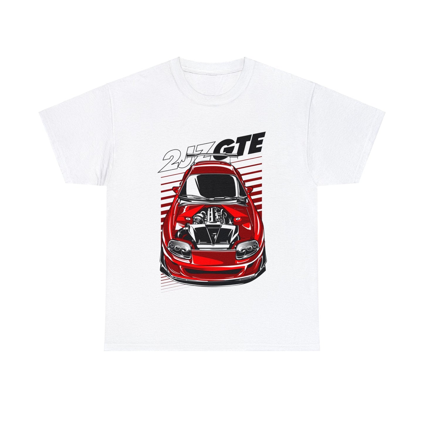 2JZ GTE Supra Graphic Tee Graphic Tees Australia White / S Graphic T-Shirt Australia -  Cool Graphic T-Shirts Online - 