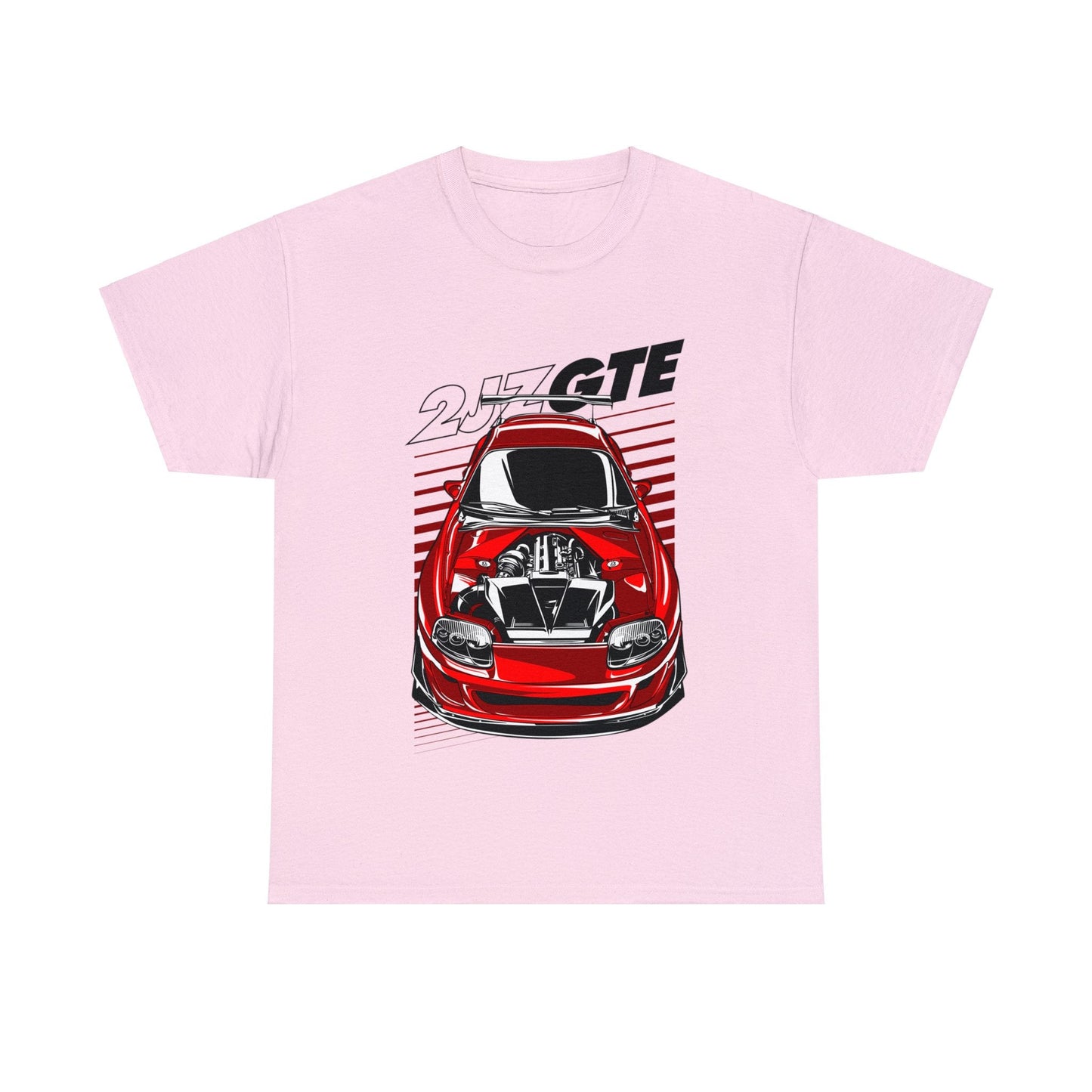 2JZ GTE Supra Graphic Tee Graphic Tees Australia Light Pink / S Graphic T-Shirt Australia -  Cool Graphic T-Shirts Online - 