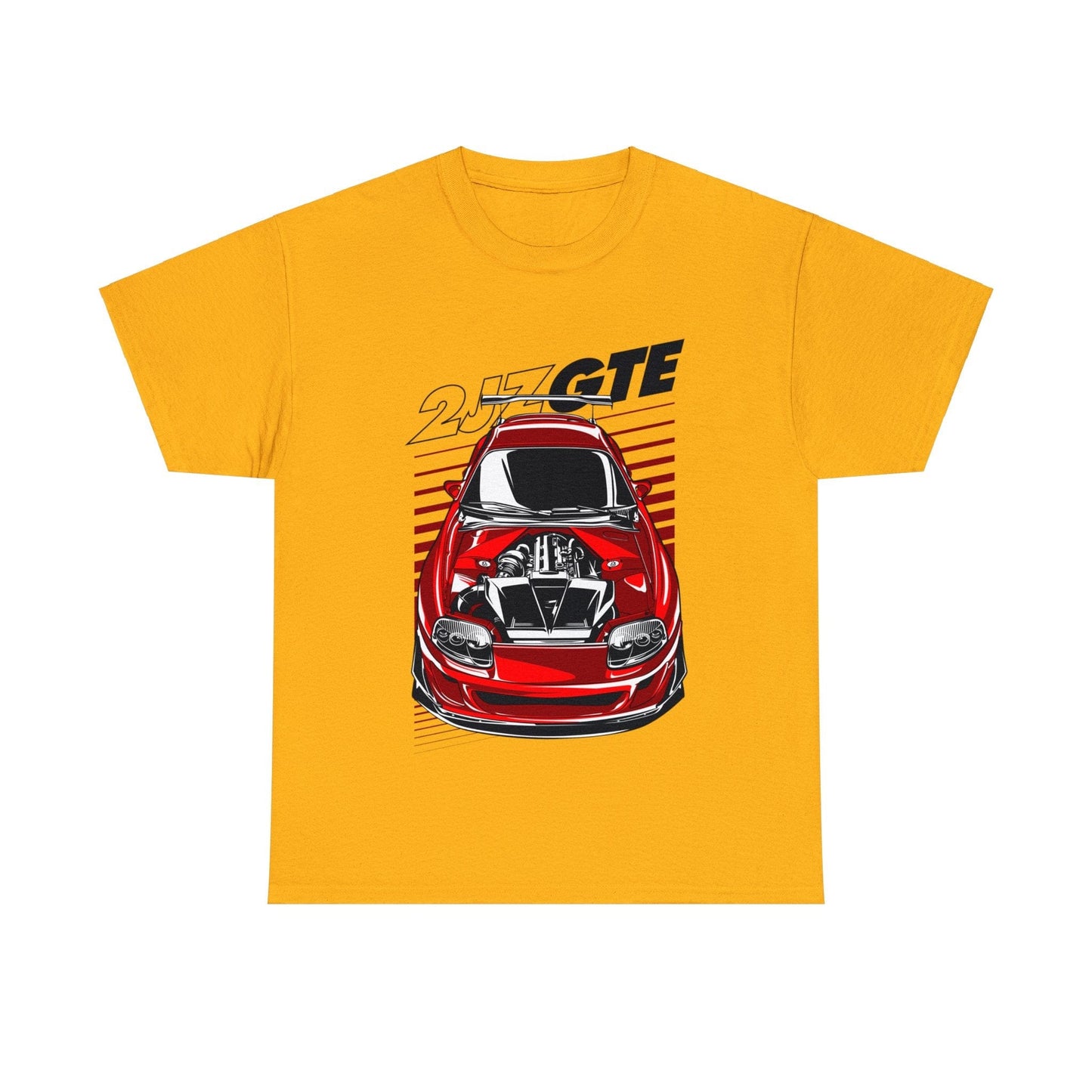 2JZ GTE Supra Graphic Tee Graphic Tees Australia Gold / S Graphic T-Shirt Australia -  Cool Graphic T-Shirts Online - 