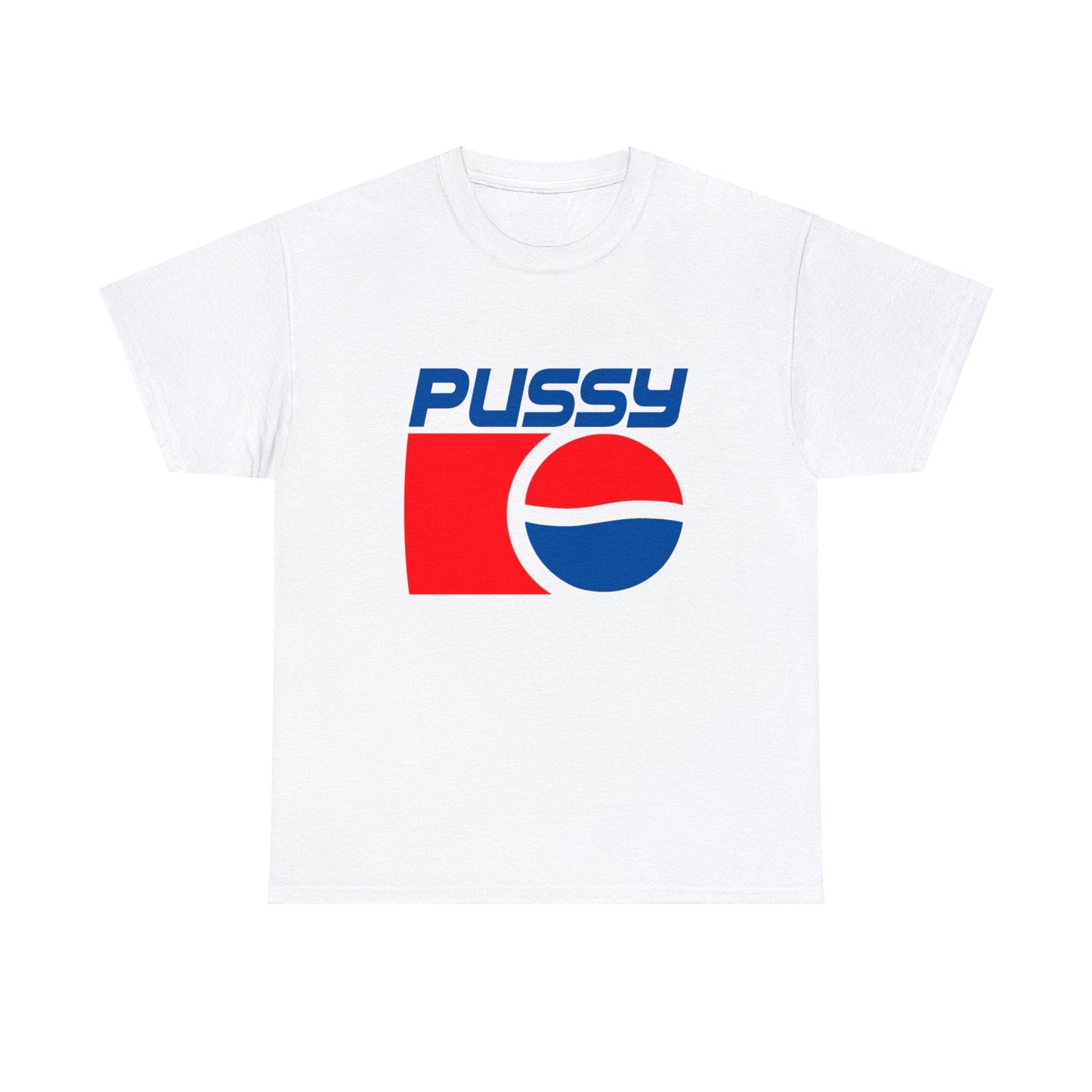 90's Pepsi Pussy Logo Graphic Tee Graphic Tees Australia White / S Graphic T-Shirt Australia -  Cool Graphic T-Shirts Online -  90's Pepsi Pussy Logo T-Shirt | Retro Vintage Graphic Tee