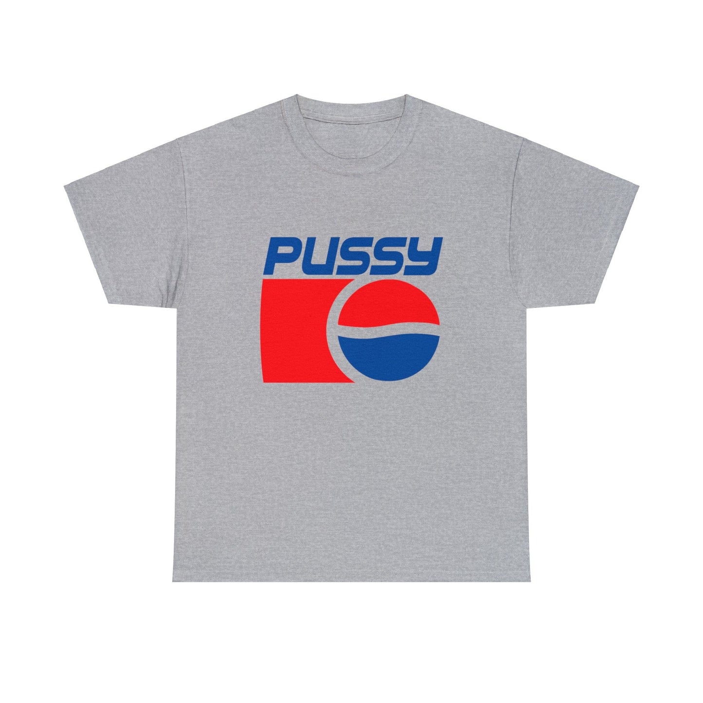 90's Pepsi Pussy Logo Graphic Tee Graphic Tees Australia Sport Grey / S Graphic T-Shirt Australia -  Cool Graphic T-Shirts Online -  90's Pepsi Pussy Logo T-Shirt | Retro Vintage Graphic Tee