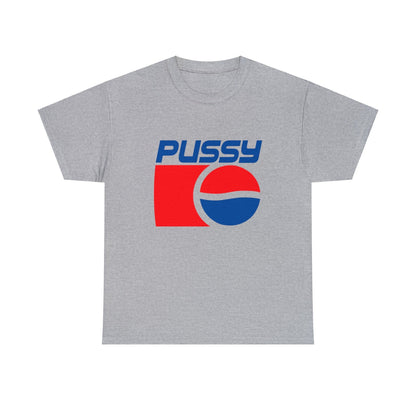 90's Pepsi Pussy Logo Graphic Tee Graphic Tees Australia Sport Grey / S Graphic T-Shirt Australia -  Cool Graphic T-Shirts Online -  90's Pepsi Pussy Logo T-Shirt | Retro Vintage Graphic Tee