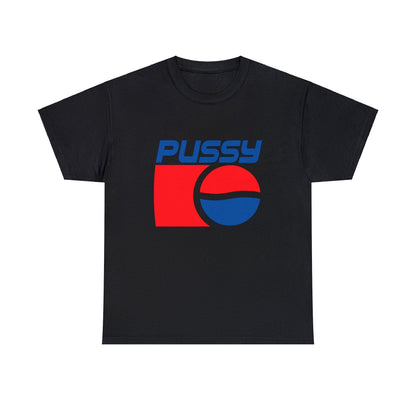 90's Pepsi Pussy Logo Graphic Tee Graphic Tees Australia Black / S Graphic T-Shirt Australia -  Cool Graphic T-Shirts Online -  90's Pepsi Pussy Logo T-Shirt | Retro Vintage Graphic Tee