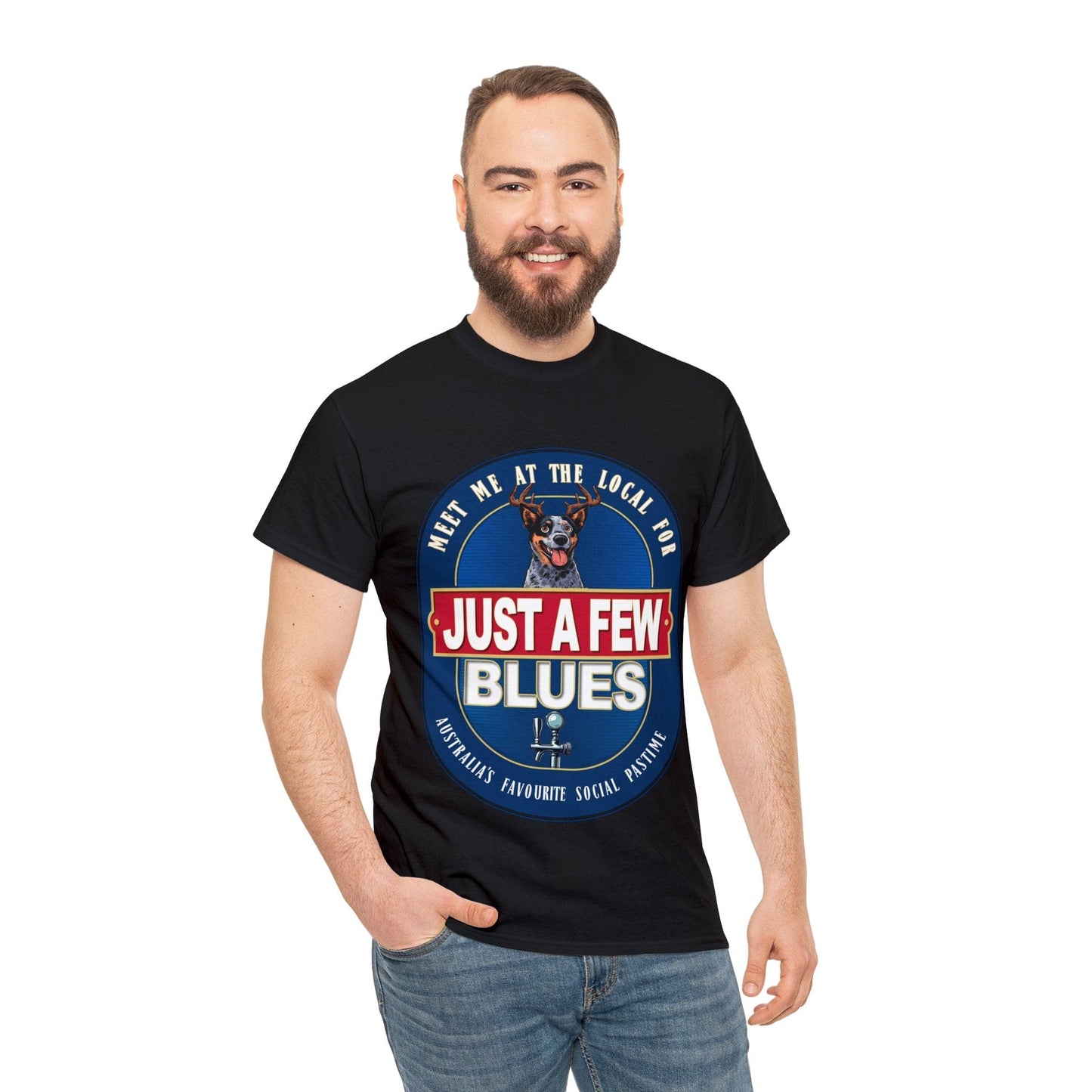 A Few Blues Graphic Tee Graphic Tees Australia Black / S Graphic T-Shirt Australia -  Cool Graphic T-Shirts Online -  A Few Blues T-Shirt | Funny Auusie Graphic T-Shirts Australia