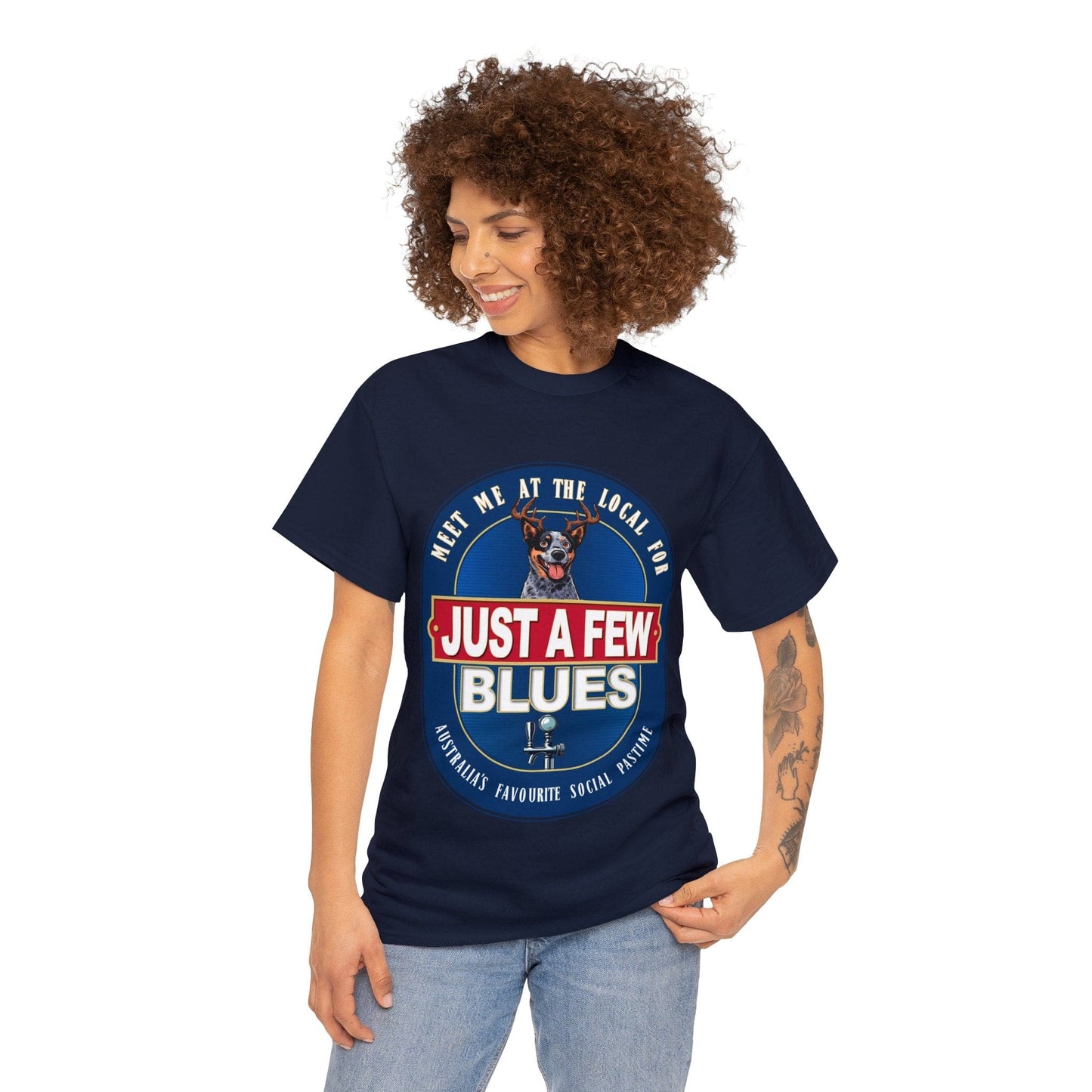 A Few Blues Graphic Tee Graphic Tees Australia Graphic T-Shirt Australia -  Cool Graphic T-Shirts Online -  A Few Blues T-Shirt | Funny Auusie Graphic T-Shirts Australia