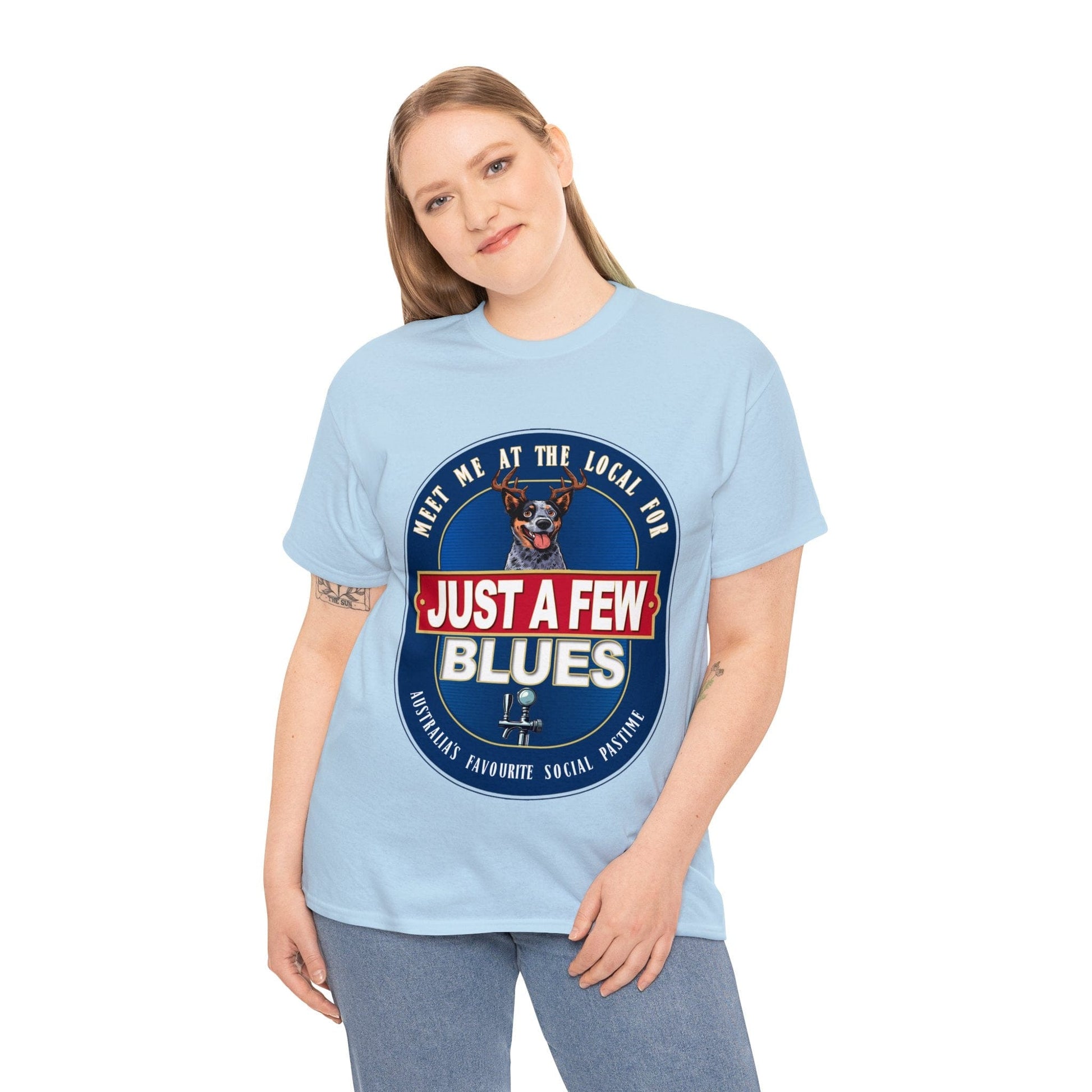 A Few Blues Graphic Tee Graphic Tees Australia Graphic T-Shirt Australia -  Cool Graphic T-Shirts Online -  A Few Blues T-Shirt | Funny Auusie Graphic T-Shirts Australia