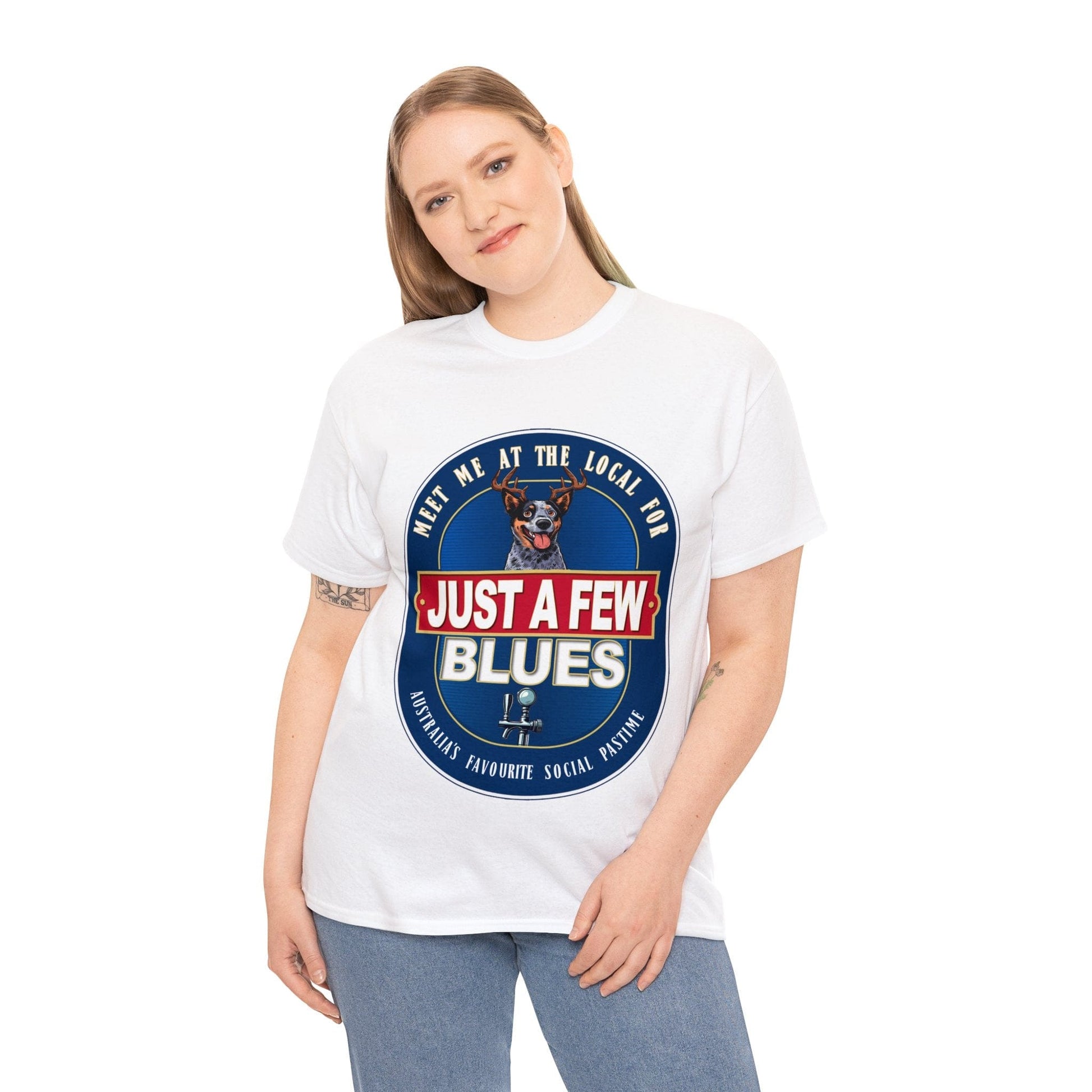 A Few Blues Graphic Tee Graphic Tees Australia Graphic T-Shirt Australia -  Cool Graphic T-Shirts Online -  A Few Blues T-Shirt | Funny Auusie Graphic T-Shirts Australia