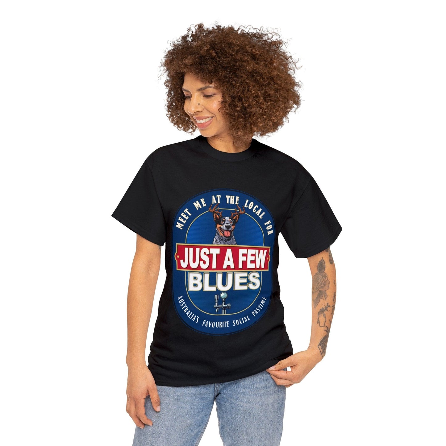 A Few Blues Graphic Tee Graphic Tees Australia Graphic T-Shirt Australia -  Cool Graphic T-Shirts Online -  A Few Blues T-Shirt | Funny Auusie Graphic T-Shirts Australia