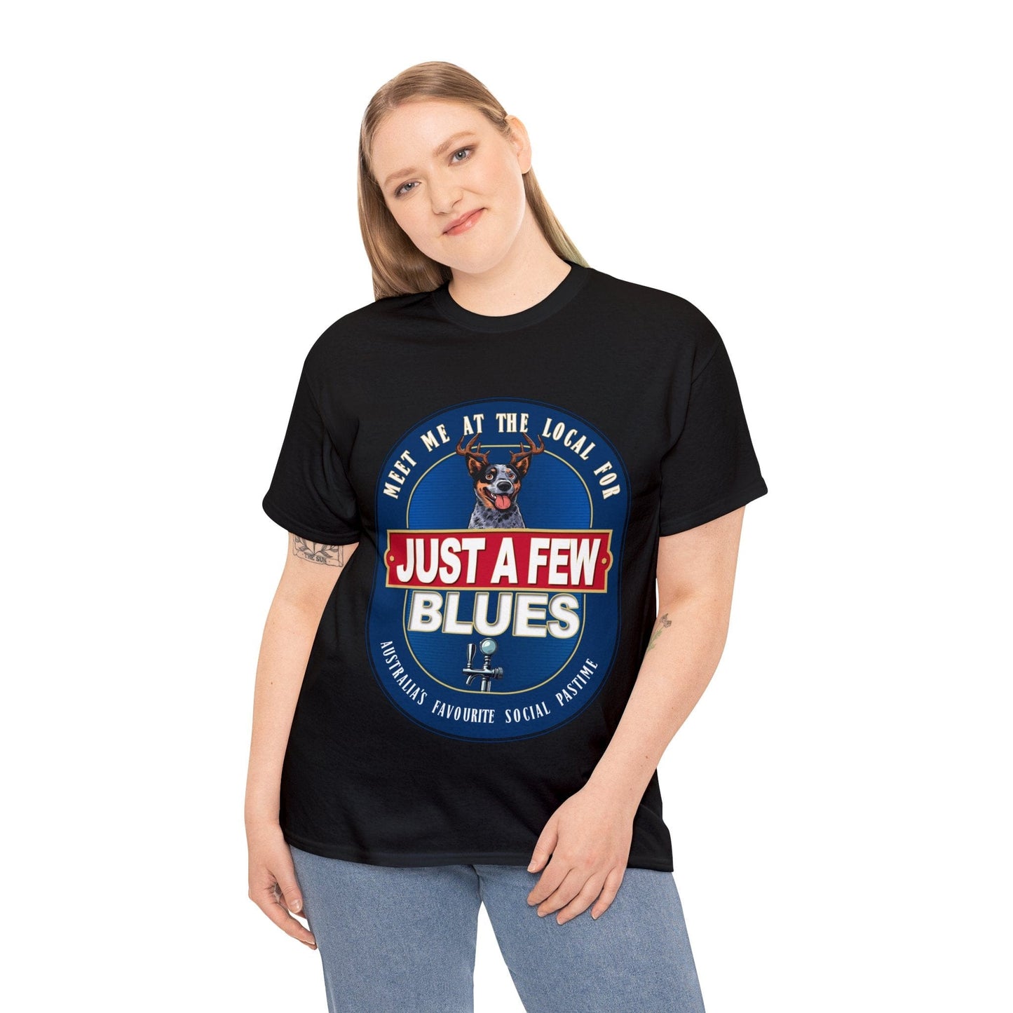 A Few Blues Graphic Tee Graphic Tees Australia Graphic T-Shirt Australia -  Cool Graphic T-Shirts Online -  A Few Blues T-Shirt | Funny Auusie Graphic T-Shirts Australia