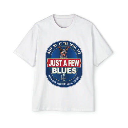 A Few Blues Oversized Tee Graphic Tees Australia Graphic T-Shirt Australia -  Cool Graphic T-Shirts Online -  A Few Blues Oversized Tee | Funny Cattle Dog T-Shirts Australia