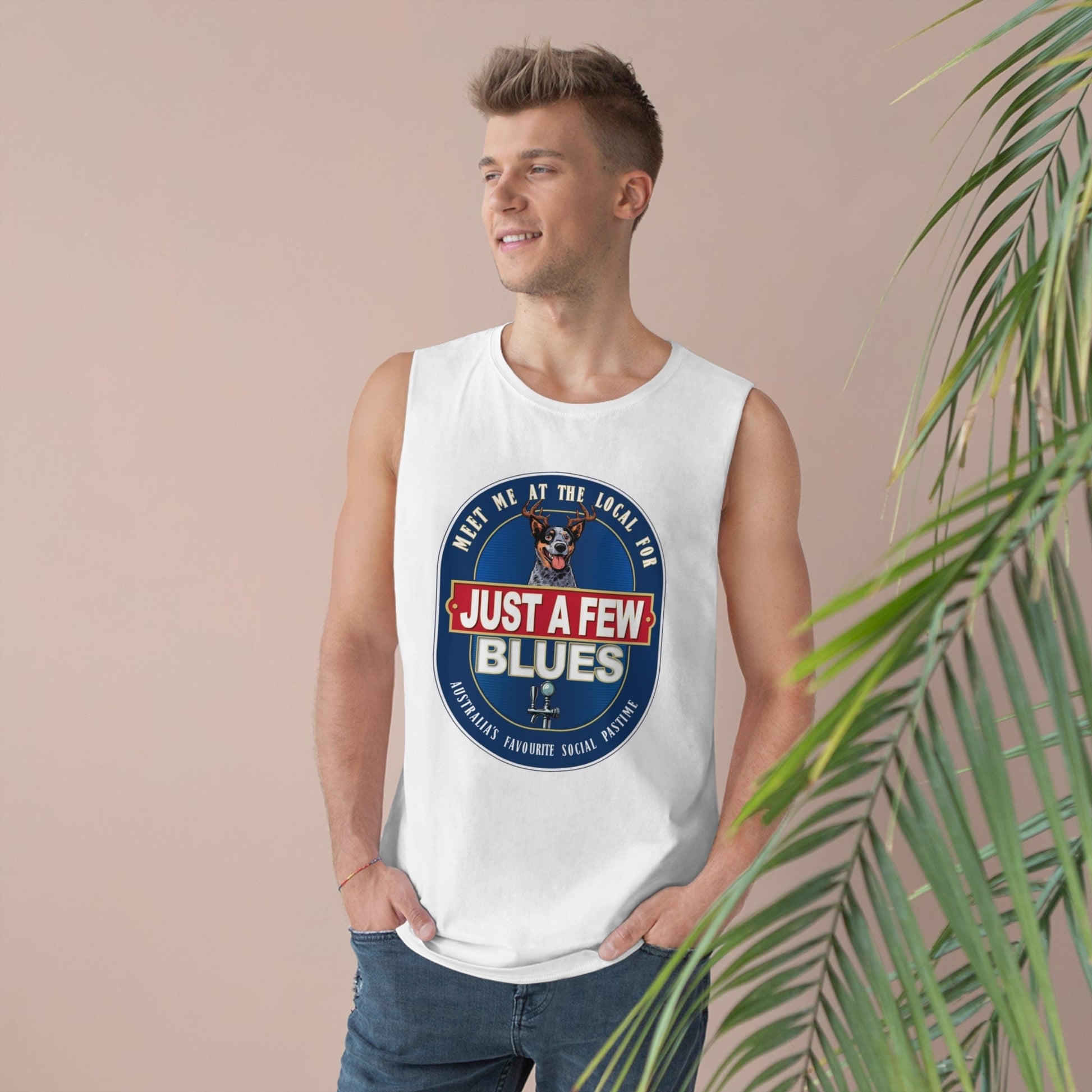 A Few Blues Tank Top Graphic Tees Australia White / XS Graphic T-Shirt Australia -  Cool Graphic T-Shirts Online -  A Few Blues Tank Top | Funny Aussie Tank Tops Australia