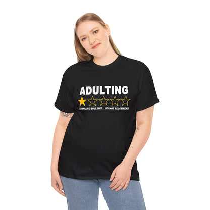 Adulting Do Not Recommend Graphic Tee Graphic Tees Australia Graphic T-Shirt Australia -  Cool Graphic T-Shirts Online -  Adulting Do Not Recommend T-Shirt