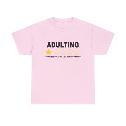 Adulting Do Not Recommend Graphic Tee Graphic Tees Australia Graphic T-Shirt Australia -  Cool Graphic T-Shirts Online -  Adulting Do Not Recommend T-Shirt