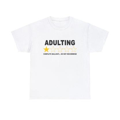 Adulting Do Not Recommend Graphic Tee Graphic Tees Australia Graphic T-Shirt Australia -  Cool Graphic T-Shirts Online -  Adulting Do Not Recommend T-Shirt