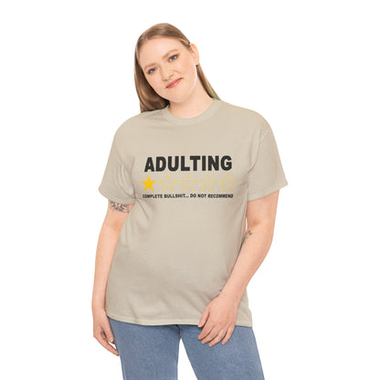 Adulting Do Not Recommend Graphic Tee Graphic Tees Australia Graphic T-Shirt Australia -  Cool Graphic T-Shirts Online -  Adulting Do Not Recommend T-Shirt