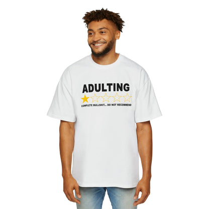 Adulting Do Not Recommend Oversized Tee Graphic Tees Australia White / S Graphic T-Shirt Australia -  Cool Graphic T-Shirts Online -  Adulting Oversized Tee | Funny T-Shirts Australia