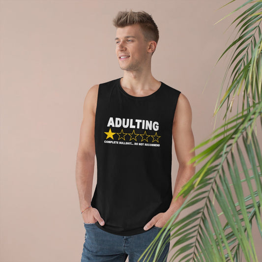 Adulting Do Not Recommend Tank Top Graphic Tees Australia Black / XS Graphic T-Shirt Australia -  Cool Graphic T-Shirts Online - 