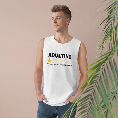 Adulting Do Not Recommend Tank Top Graphic Tees Australia White / XS Graphic T-Shirt Australia -  Cool Graphic T-Shirts Online - 