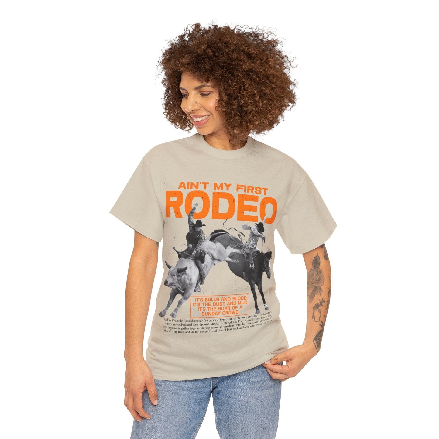 Aint My First Rodeo Graphic Tee Graphic Tees Australia Graphic T-Shirt Australia -  Cool Graphic T-Shirts Online -  Aint My First Rodeo T-Shirt | Graphic T-Shirts Australia