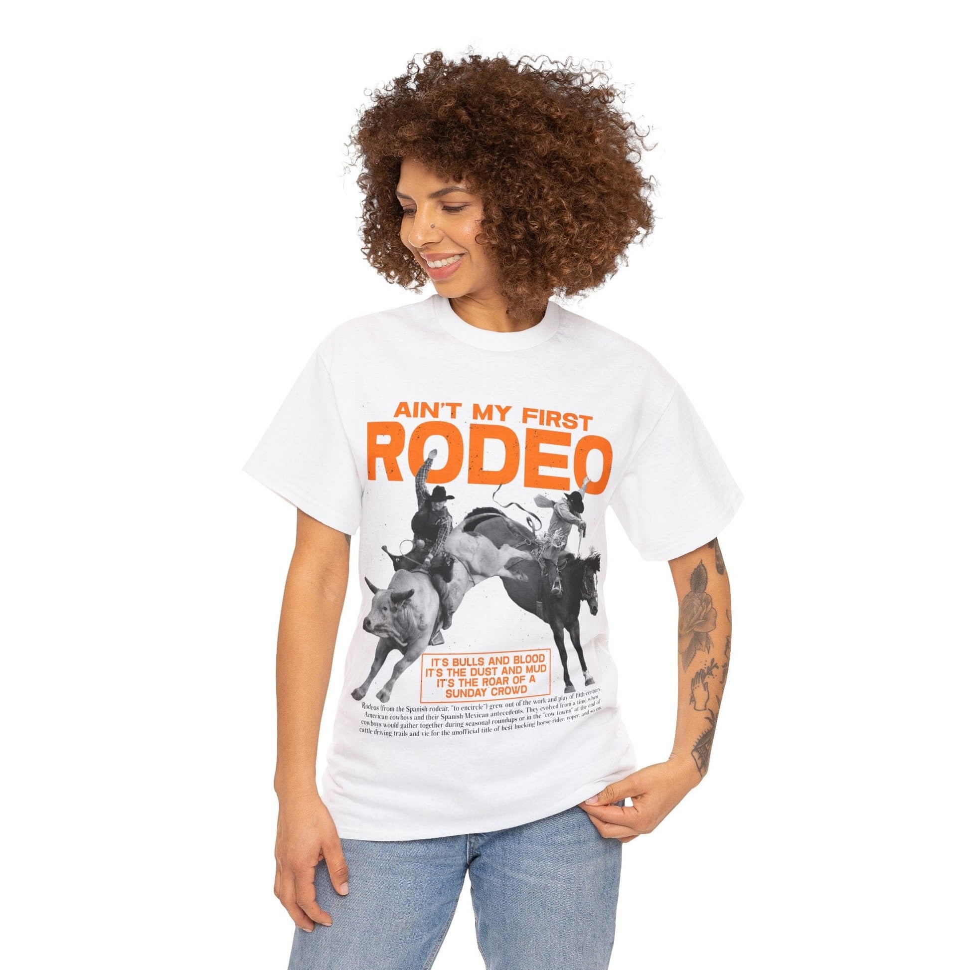 Aint My First Rodeo Graphic Tee Graphic Tees Australia Graphic T-Shirt Australia -  Cool Graphic T-Shirts Online -  Aint My First Rodeo T-Shirt | Graphic T-Shirts Australia