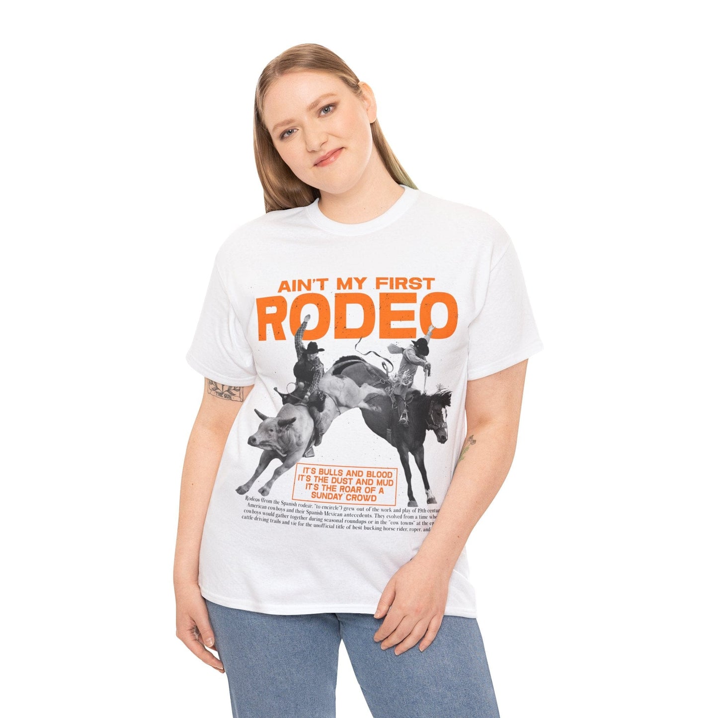 Aint My First Rodeo Graphic Tee Graphic Tees Australia Graphic T-Shirt Australia -  Cool Graphic T-Shirts Online -  Aint My First Rodeo T-Shirt | Graphic T-Shirts Australia