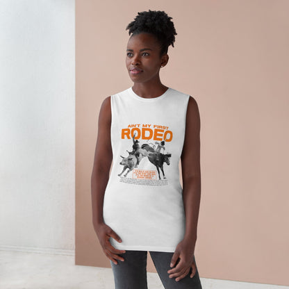 Aint My First Rodeo Tank Top Graphic Tees Australia Graphic T-Shirt Australia -  Cool Graphic T-Shirts Online - 