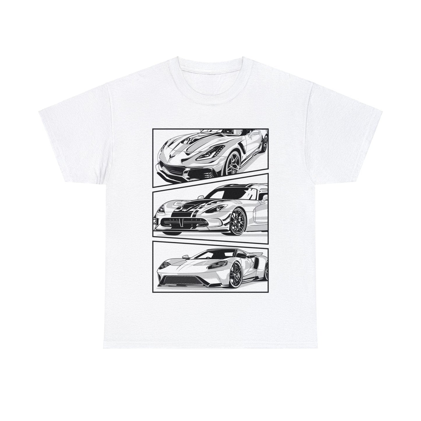 American Muscle JDM Graphic Tee Graphic Tees Australia White / S Graphic T-Shirt Australia -  Cool Graphic T-Shirts Online - 