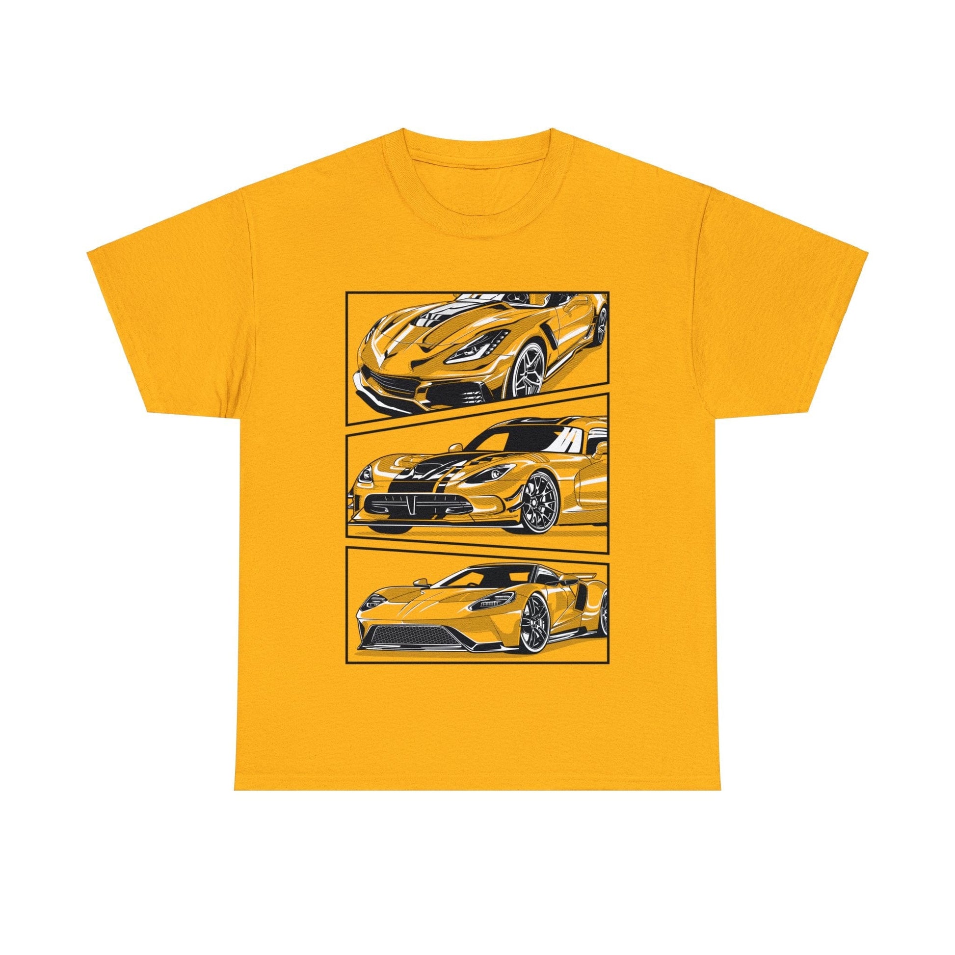 American Muscle JDM Graphic Tee Graphic Tees Australia Gold / S Graphic T-Shirt Australia -  Cool Graphic T-Shirts Online - 