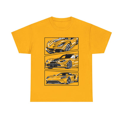 American Muscle JDM Graphic Tee Graphic Tees Australia Gold / S Graphic T-Shirt Australia -  Cool Graphic T-Shirts Online - 