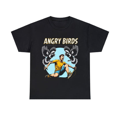 Angy Birds Aussie Edition Graphic Tee Graphic Tees Australia Black / S Graphic T-Shirt Australia -  Cool Graphic T-Shirts Online - 