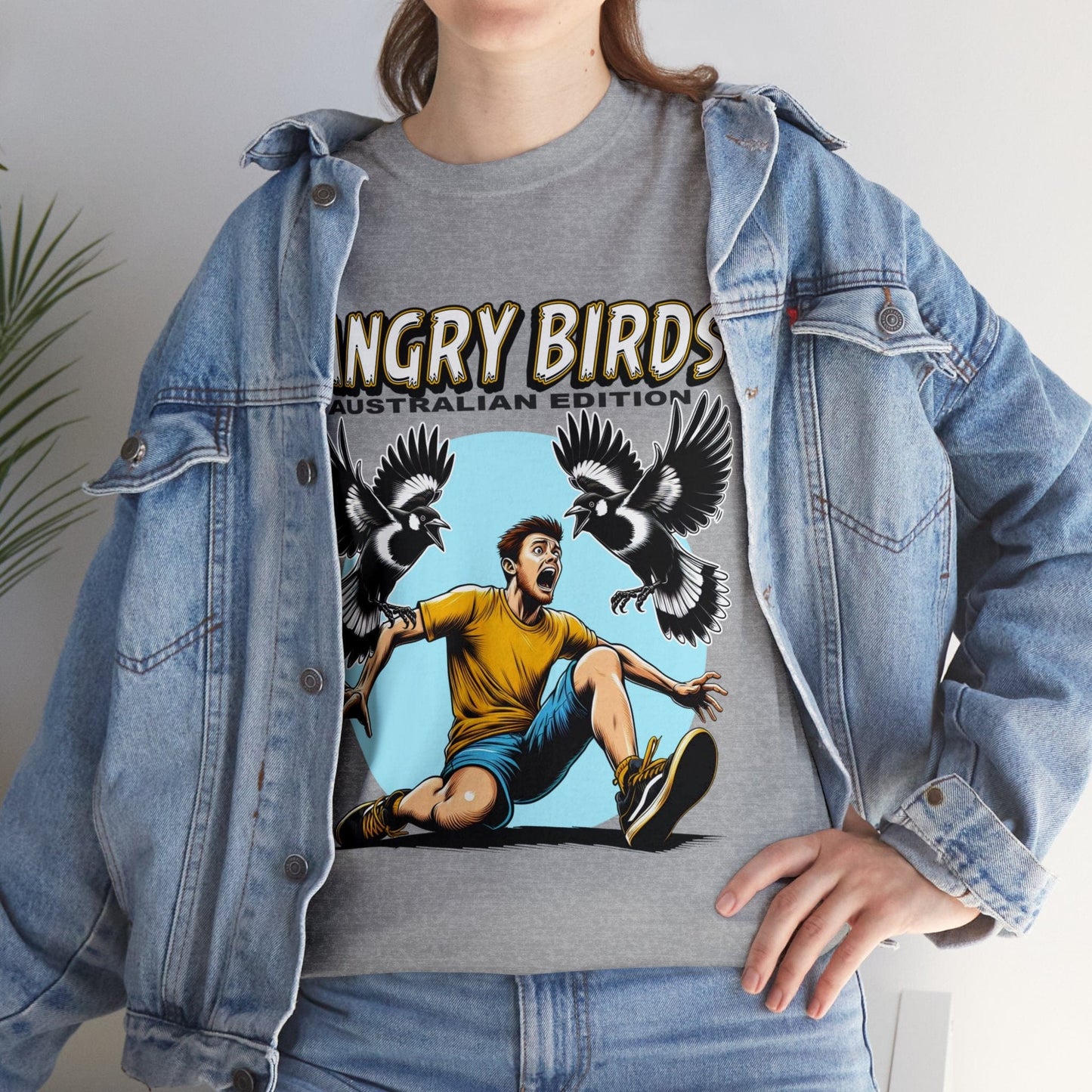 Angy Birds Aussie Edition Graphic Tee Graphic Tees Australia Graphic T-Shirt Australia -  Cool Graphic T-Shirts Online - 