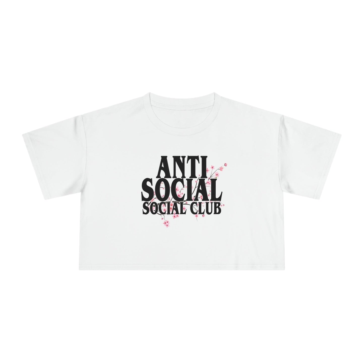 Anti Social Social Club Crop Tee Graphic Tees Australia Graphic T-Shirt Australia -  Cool Graphic T-Shirts Online - 