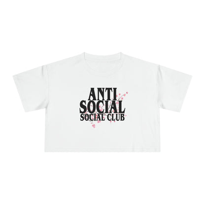 Anti Social Social Club Crop Tee Graphic Tees Australia Graphic T-Shirt Australia -  Cool Graphic T-Shirts Online - 