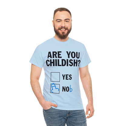 Are You Childish Graphic Tee Graphic Tees Australia Light Blue / S Graphic T-Shirt Australia -  Cool Graphic T-Shirts Online -  Are You Childish T-Shirt | Funny T-Shirts Australia