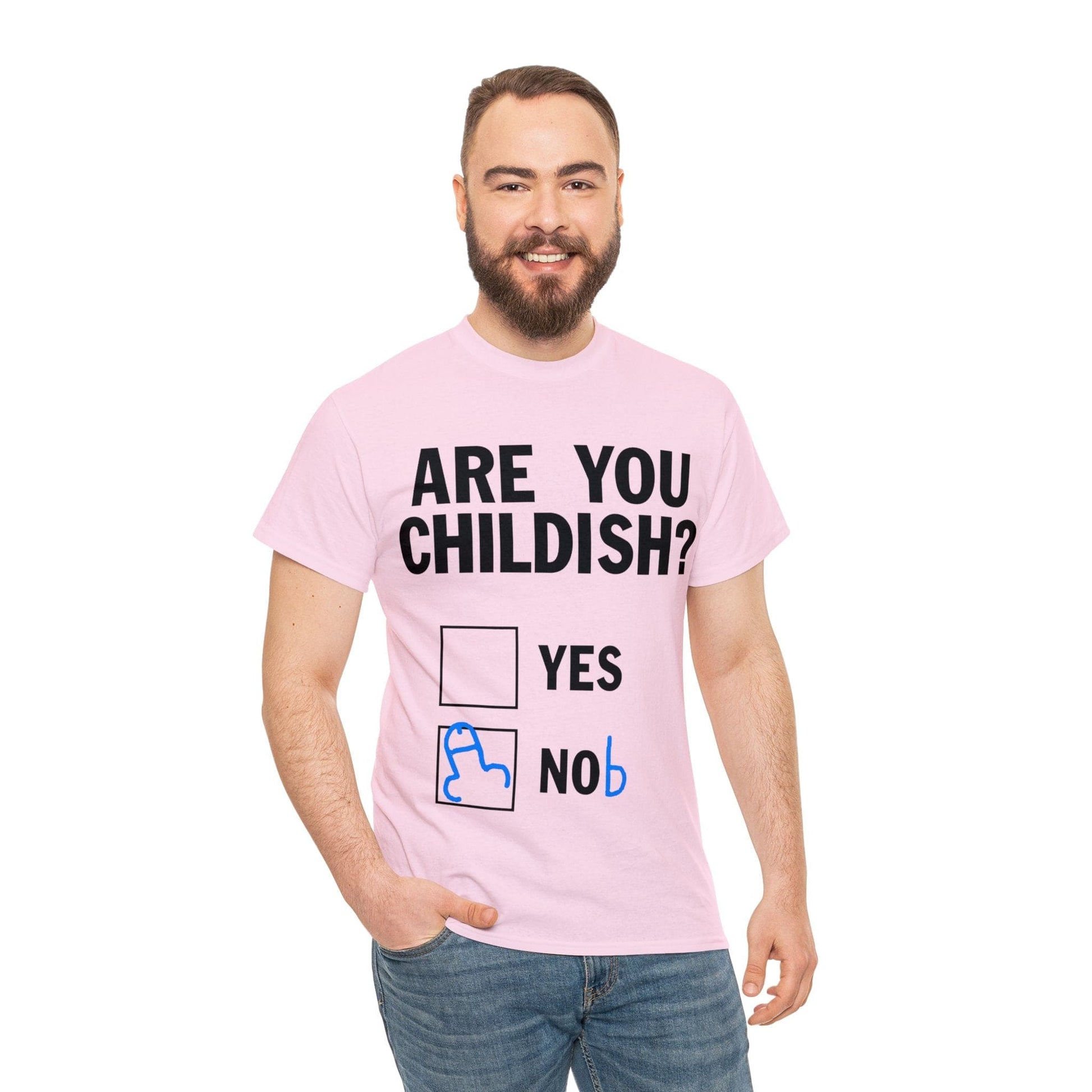 Are You Childish Graphic Tee Graphic Tees Australia Light Pink / S Graphic T-Shirt Australia -  Cool Graphic T-Shirts Online -  Are You Childish T-Shirt | Funny T-Shirts Australia