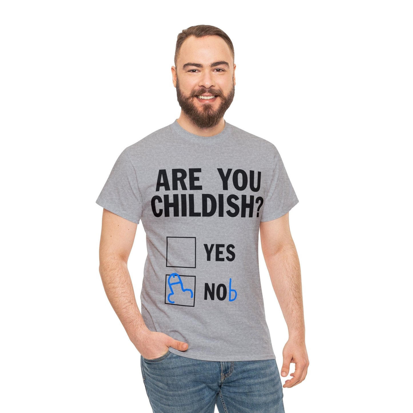 Are You Childish Graphic Tee Graphic Tees Australia Sport Grey / S Graphic T-Shirt Australia -  Cool Graphic T-Shirts Online -  Are You Childish T-Shirt | Funny T-Shirts Australia