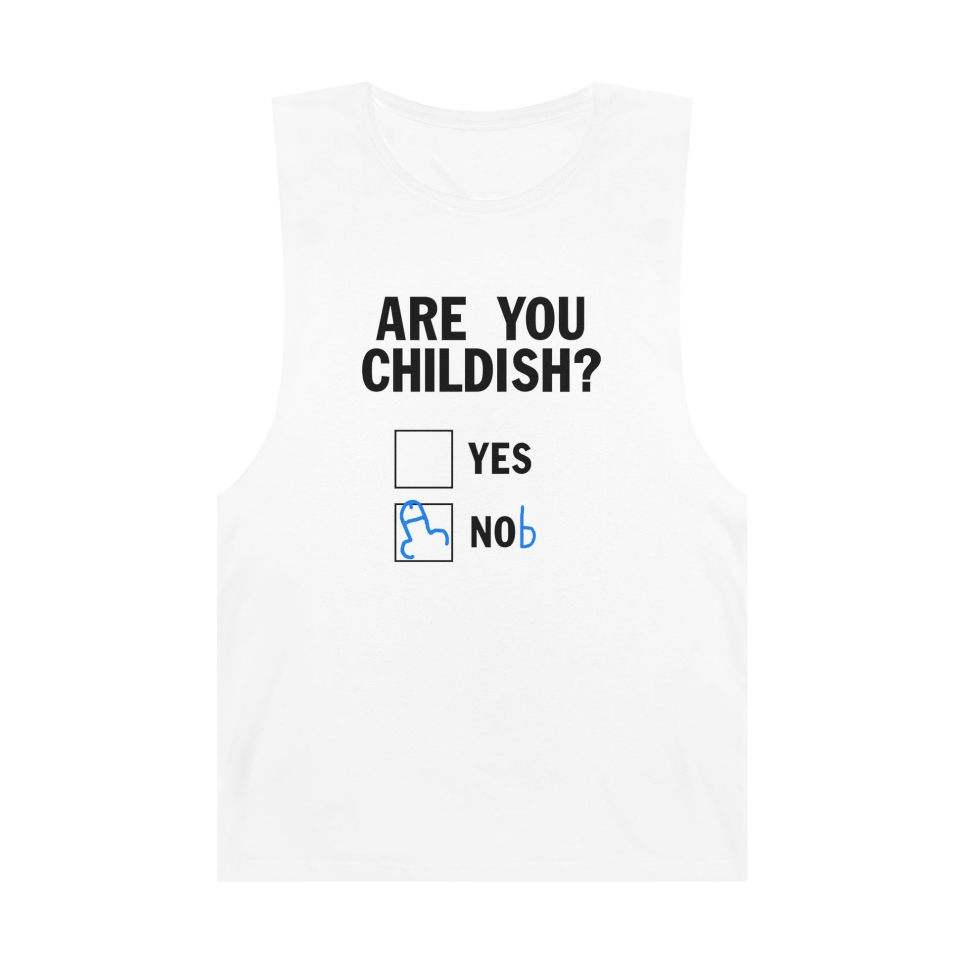 Are You Childish Tank Top Graphic Tees Australia Graphic T-Shirt Australia -  Cool Graphic T-Shirts Online -  Are You Childish Tank Top | Funny Tank Tops Australia