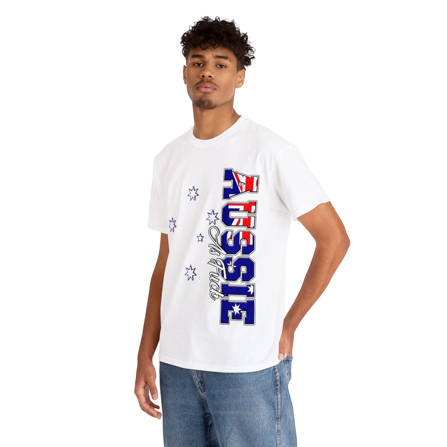 Aussie As Fuck Graphic Tee Graphic Tees Australia White / S Graphic T-Shirt Australia -  Cool Graphic T-Shirts Online -  Aussie As Fuck Graphic Tee | Aussie T-Shirts Australia