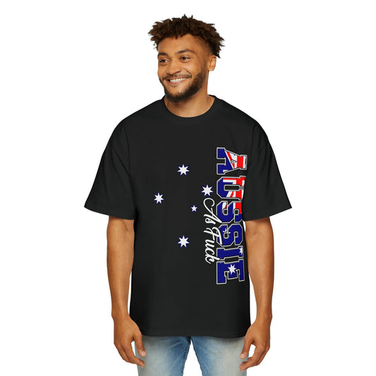 Aussie As Fuck Oversized Tee Graphic Tees Australia Black / S Graphic T-Shirt Australia -  Cool Graphic T-Shirts Online -  Aussie As Fuck Oversized Tee | Aussie Graphic T-Shirts