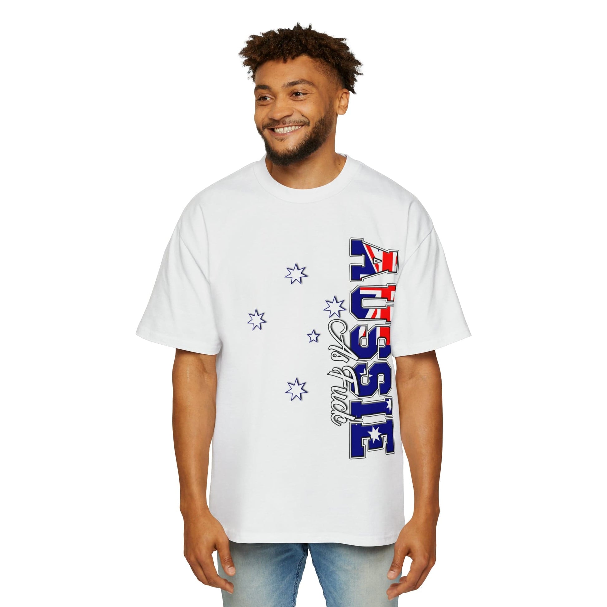 Aussie As Fuck Oversized Tee Graphic Tees Australia White / S Graphic T-Shirt Australia -  Cool Graphic T-Shirts Online -  Aussie As Fuck Oversized Tee | Aussie Graphic T-Shirts