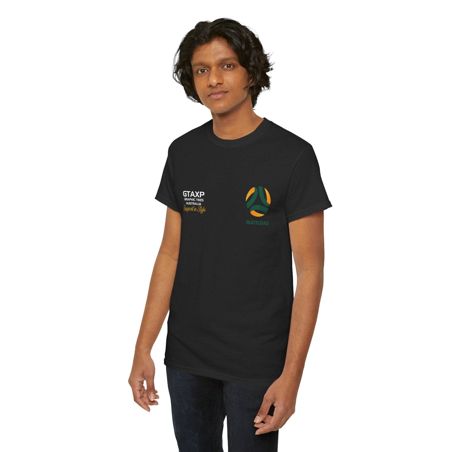 Aussie Matildas Duo Graphic Tee Graphic Tees Australia Graphic T-Shirt Australia -  Cool Graphic T-Shirts Online -  Aussie Matildas Duo T-Shirt | Aussie Matildas Merchandise