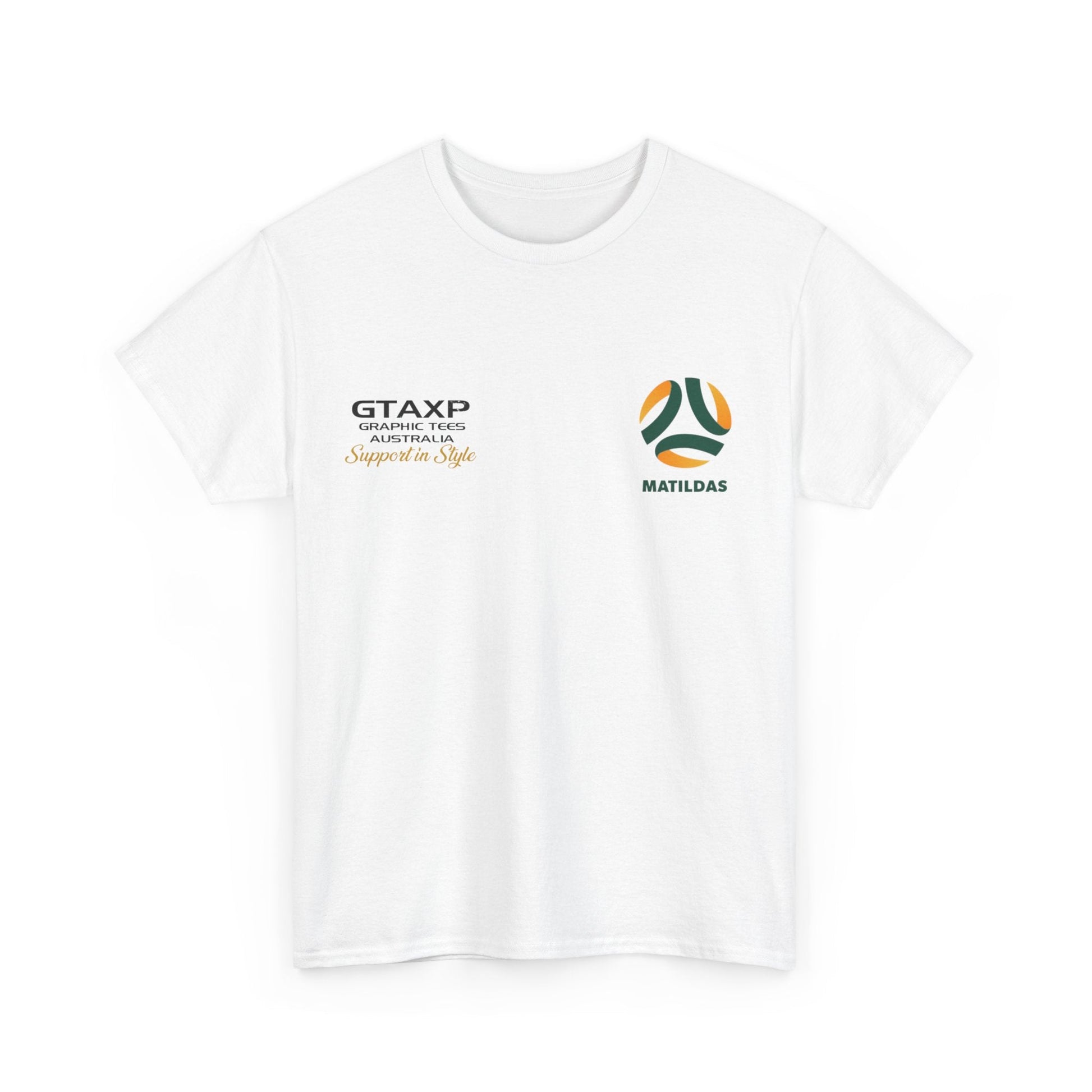 Aussie Matildas Duo Graphic Tee Graphic Tees Australia Graphic T-Shirt Australia -  Cool Graphic T-Shirts Online -  Aussie Matildas Duo T-Shirt | Aussie Matildas Merchandise