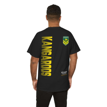 Australia Kangaroos World Cup Graphic Tee Graphic Tees Australia Black / S Graphic T-Shirt Australia -  Cool Graphic T-Shirts Online -  Australia Kangaroos World Cup T-Shirt | Rugby League World Cup Merch