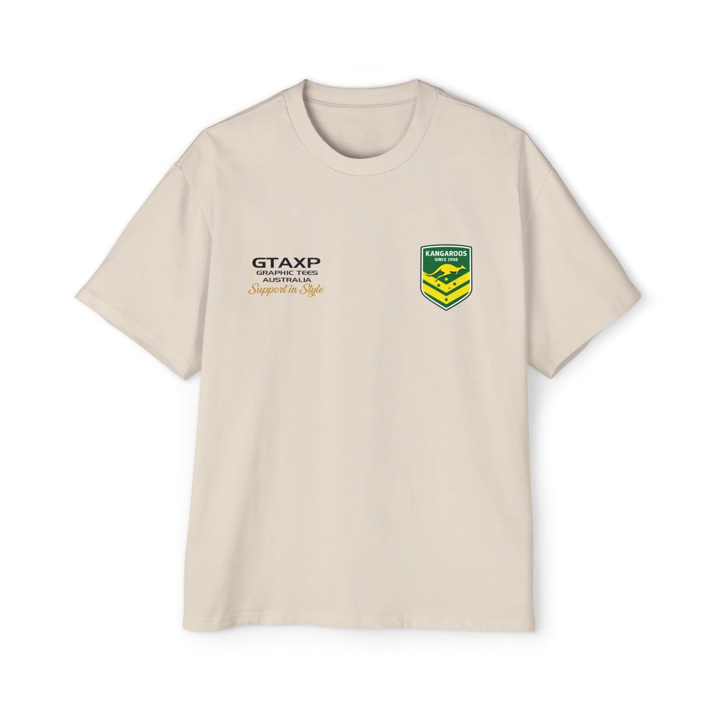 Australia Kangaroos World Cup Oversized Tee Graphic Tees Australia Graphic T-Shirt Australia -  Cool Graphic T-Shirts Online -  Australia Kangaroos World Cup Oversized Tee | World Cup T-Shirts