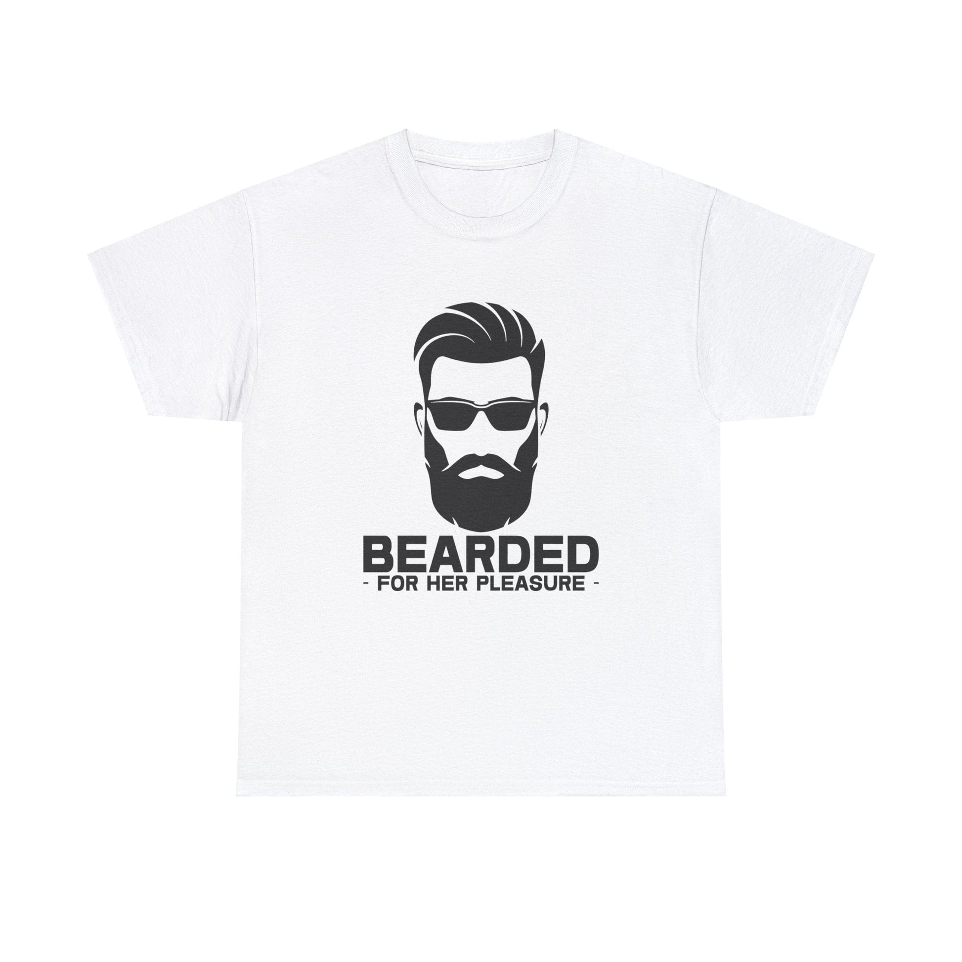 Bearded For Her Pleasure Graphic Tee Graphic Tees Australia Graphic T-Shirt Australia -  Cool Graphic T-Shirts Online -  Bearded For Her Pleasure T-Shirt | Funny Graphic T-Shirts Australia