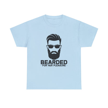 Bearded For Her Pleasure Graphic Tee Graphic Tees Australia Graphic T-Shirt Australia -  Cool Graphic T-Shirts Online -  Bearded For Her Pleasure T-Shirt | Funny Graphic T-Shirts Australia