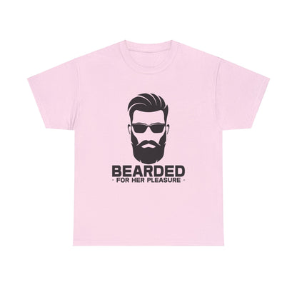 Bearded For Her Pleasure Graphic Tee Graphic Tees Australia Graphic T-Shirt Australia -  Cool Graphic T-Shirts Online -  Bearded For Her Pleasure T-Shirt | Funny Graphic T-Shirts Australia