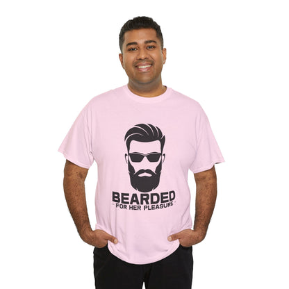 Bearded For Her Pleasure Graphic Tee Graphic Tees Australia Graphic T-Shirt Australia -  Cool Graphic T-Shirts Online -  Bearded For Her Pleasure T-Shirt | Funny Graphic T-Shirts Australia