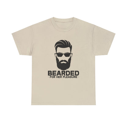 Bearded For Her Pleasure Graphic Tee Graphic Tees Australia Graphic T-Shirt Australia -  Cool Graphic T-Shirts Online -  Bearded For Her Pleasure T-Shirt | Funny Graphic T-Shirts Australia