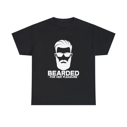 Bearded For Her Pleasure Graphic Tee Graphic Tees Australia Graphic T-Shirt Australia -  Cool Graphic T-Shirts Online -  Bearded For Her Pleasure T-Shirt | Funny Graphic T-Shirts Australia